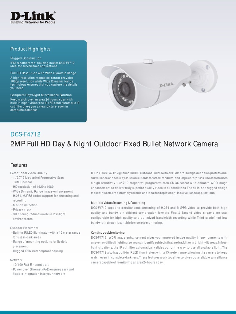 Dlink Ip Cam | PDF | Computer Network | Camera