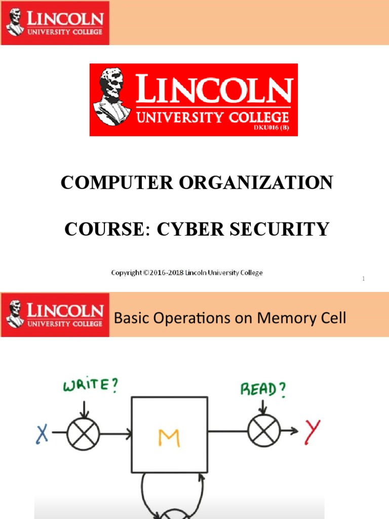 Computer Organization Course: Cyber Security | PDF | Random Access