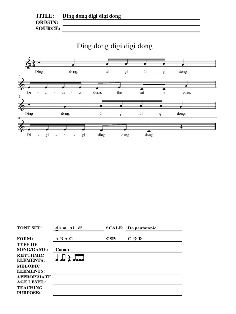 Digi Dong Song Canon Overview | PDF