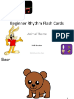 Beginner Rhythm Flash Cards: Animal Theme