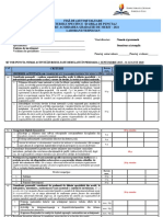 Fisa de Gradatie de Merit - Laborant - Tehnician - 2021