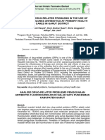 Analysis of drug-related problems of fluoroquinolone antibiotics at primary health cares