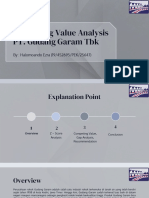 Halomoando Ezra - SL - Competing Value Analysis PT. Gudang Garam TBK