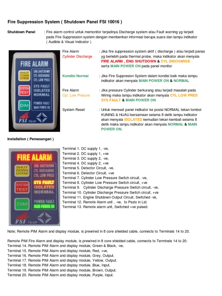 Panduan Troubleshooting Panel FSI 10016 | PDF