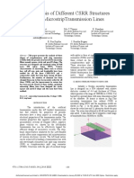 Analysis of Different CSRR Structures on MicrostripTransmission Lines