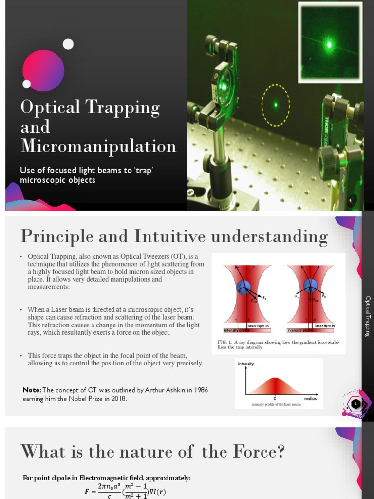 Optical Trapping and Micromanipulation | PDF | Optics | Applied And ...
