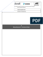 Manufacturer's Data