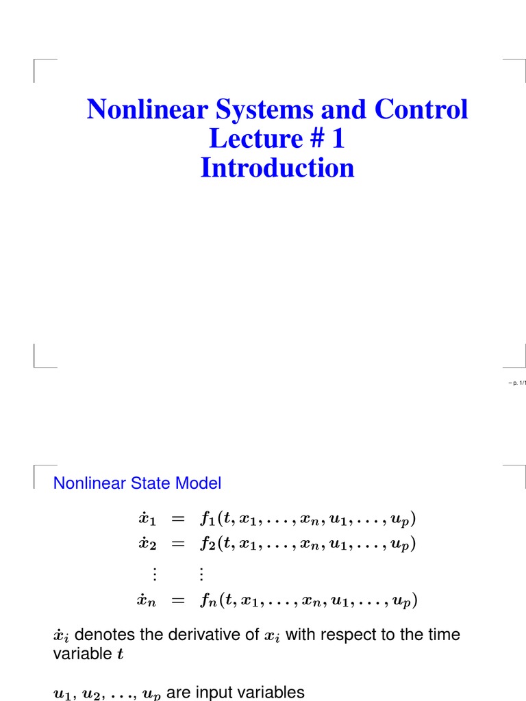 Khalil nonlinear systems slides download free pdf continuous