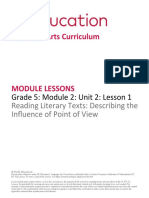 Language Arts Curriculum: Grade 5: Module 2: Unit 2: Lesson 1