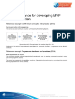 Further Guidance For Developing MYP SAA