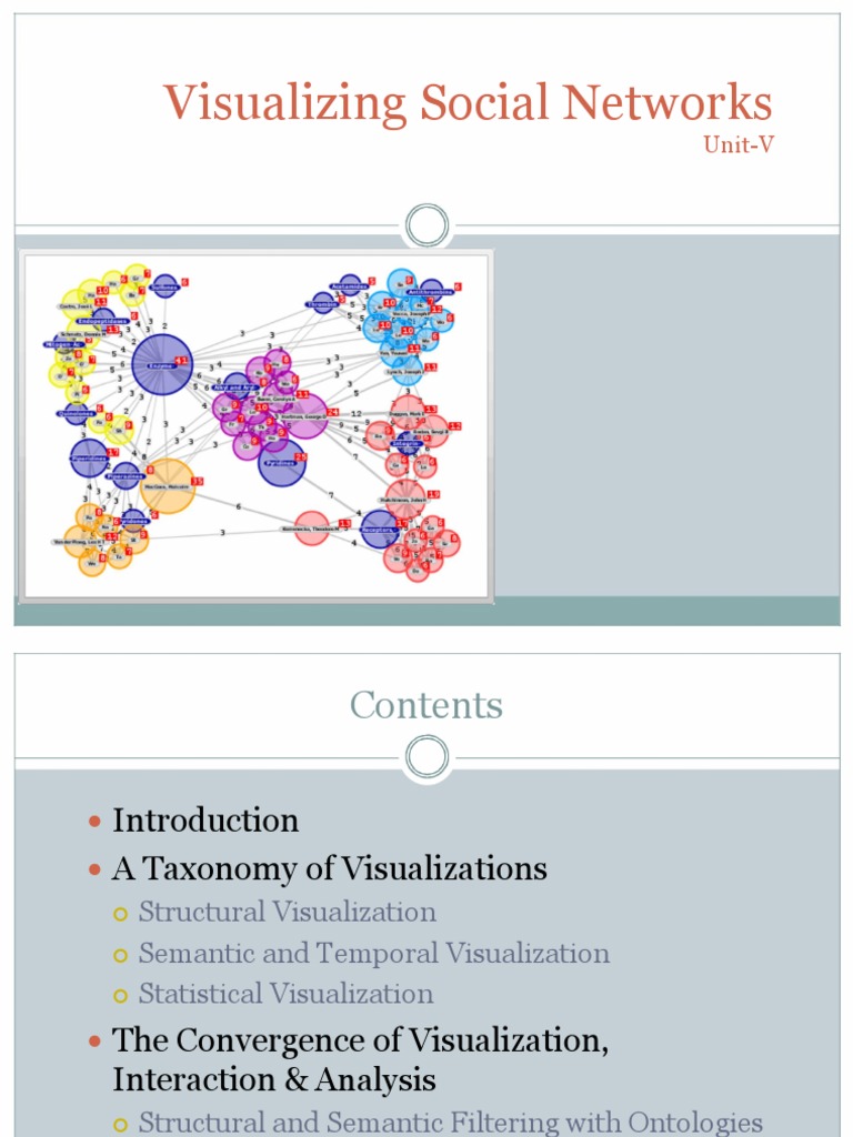 Visualizing Social Networks Techniques | PDF | Visualization (Graphics ...