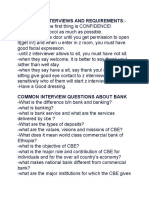 Common Bank Interview Questions