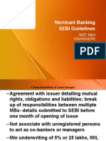 Merchant Banking SEBI Guidelines: Biet Mba Davangere