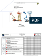 Inspeção Pré-Uso Plataforma Elevatória