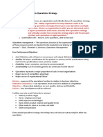 Week 1: Introduction To Operations Strategy: QUESTION - "Many Organisations in Many Industries Claim To Be