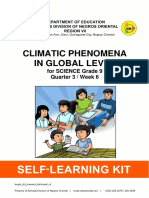 Climatic Phenomena in Global Level: For SCIENCE Grade 9 Quarter 3 / Week 6