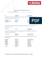 Tableau Traitements Antihypertenseurs