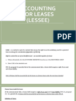 ACCOUNTING FOR LEASES - KEY CONCEPTS (LESSEE