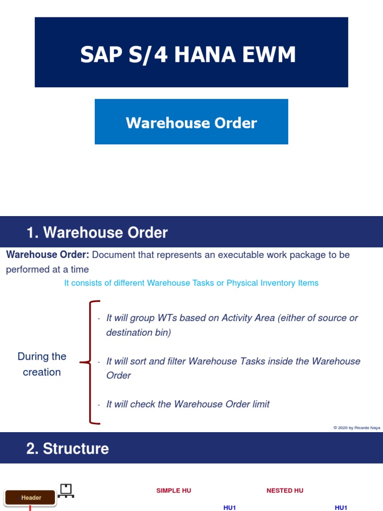 SAP EWM Warehouse+Order PDF