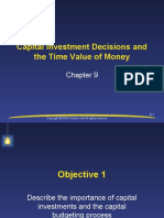 Capital Investment Decisions and The Time Value of Money