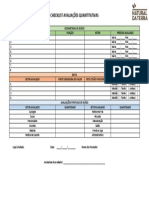 Checklist Avaliações Quantitativas