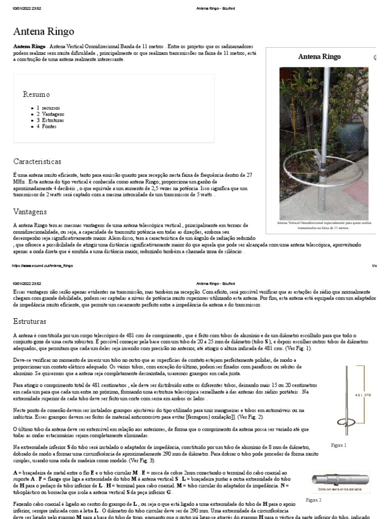 Antena Ringo - EcuRed | PDF | Antena (Rádio)