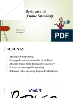 Keterampilan Berbicara di Depan Umum (Public Speaking