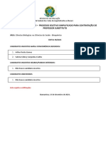 Candidatos Isncritos - Ciências Biológicas ou Ciências da Saúde - Bioquímica (Retificado)