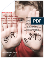 Cyber Bullying Poster, Prabhleen Kaur, 9D