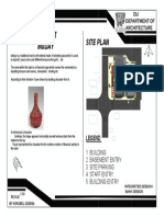 Concept Site Plan Muday: Legend 1 Building 2 Basement Entry 3 Site Parking 4 Staff Entry 5 Building Entry