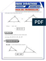 Semejanza de Triangulos para Cuarto de Secundaria