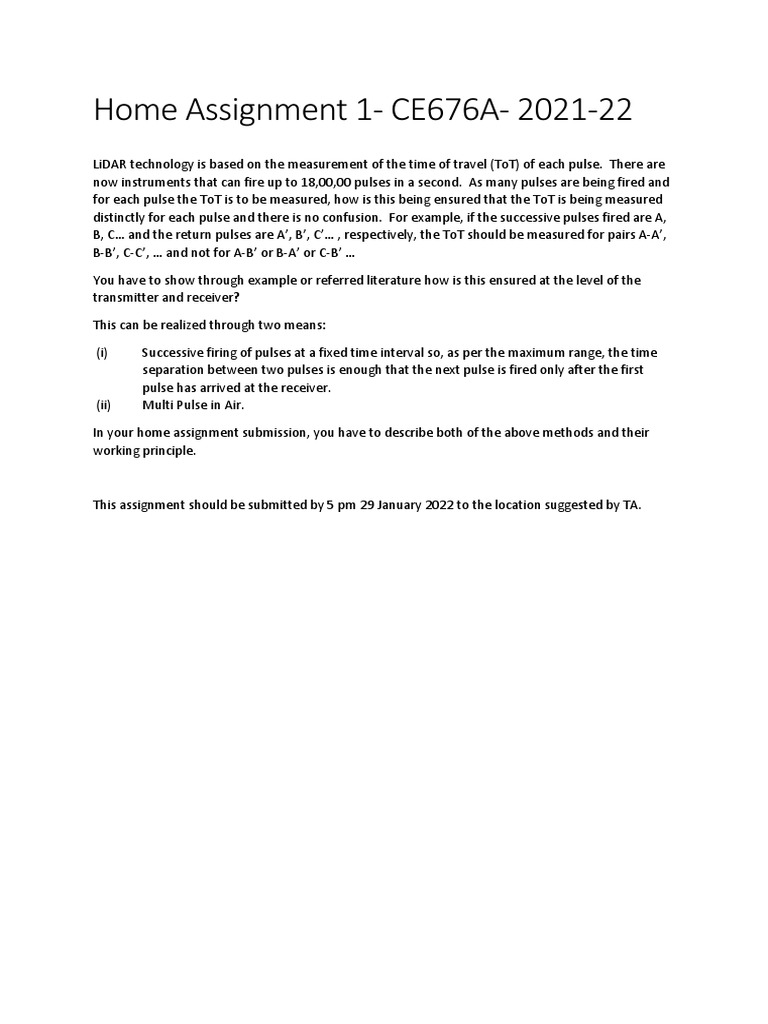 Home Assignment 1 - Multi Pulse | PDF
