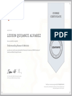 Leusin Quijance Alvarez: Course Certificate