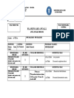 Franceză - Planificare Anuală Clasa A VII-a - 2020-2021