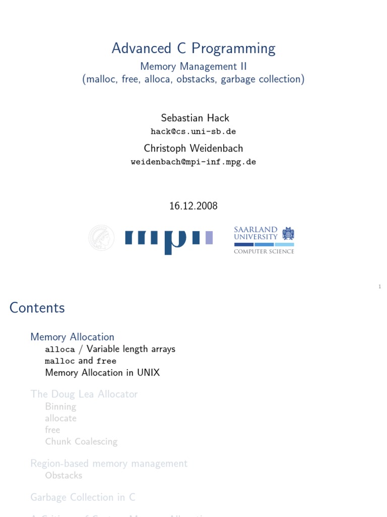C - Memory Management | PDF