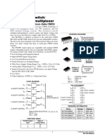 MC74HC4066A Quad Analog Switch/ Multiplexer/Demultiplexer: High-Performance Silicon-Gate CMOS