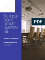 The Nigerian Code of Corporate Governance 2018: Highlights and Implications