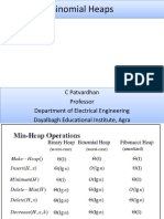 Binomial Heaps: C Patvardhan Professor Department of Electrical Engineering Dayalbagh Educational Institute, Agra