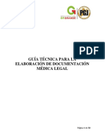 GUIA TECNICA ELABORACIÓN DE DOCUMENTACIÓN MEDICO LEGAL VALIDADO 15-06-16 Fin Ok