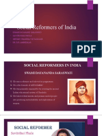 Social Reformers of India: Swami Dayanand Saraswati Savitri Bhai Phule Ishwar Chandra Vidyasagar Dr. B.R. Ambedkar