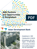 Adb Portfolio and Opportunities Bangladesh