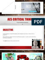 Ae5 Critical Thinking Film Essay