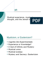 Kabbalah: Mystical Experience, Mystical Thought, and The Jewish Tradition