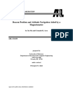 Beacon Position and Attitude Navigation Aided by A Magnetometer