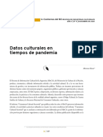 Datos culturales en tiempos de pandemia