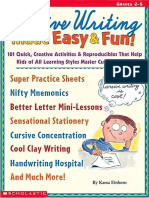 Cursive Writing Made Easy Fun GR 2-5 by Scholastic