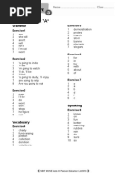 Language Test 7A : Tests Answer Key