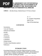 Comparative Assessment of Conventional Periodontal Probes and Cej