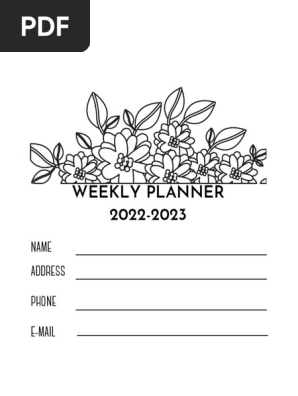 Weekly Planner