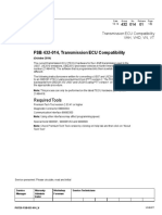 FSB 432-014, Transmission ECU Compatibility: Required Tools